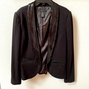 Black Sequined Evening Jacket